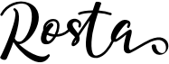preview image of the Rosta font
