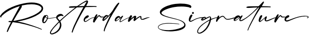preview image of the Rosterdam Signature font