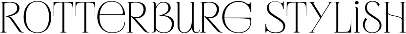 preview image of the Rotterburg Stylish font