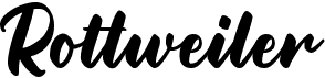 preview image of the Rottweiler font