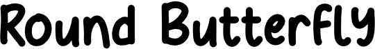 preview image of the Round Butterfly font