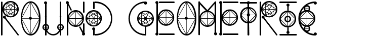 preview image of the Round Geometric font
