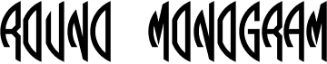 preview image of the Round Monogram font