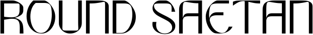 preview image of the Round Saetan font