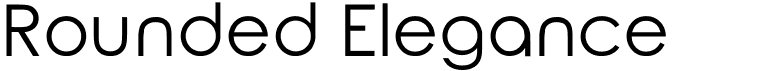 preview image of the Rounded Elegance font
