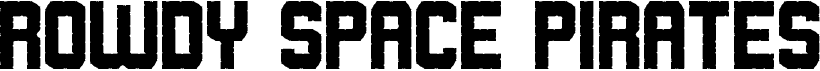 preview image of the Rowdy Space Pirates font