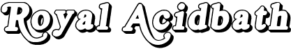 preview image of the Royal Acidbath font