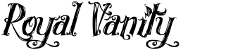 preview image of the Royal Vanity font