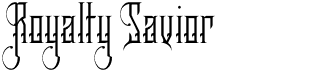 preview image of the Royalty Savior font