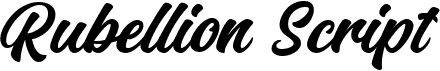 preview image of the Rubellion Script font