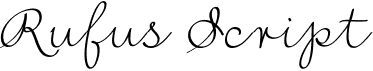 preview image of the Rufus Script font