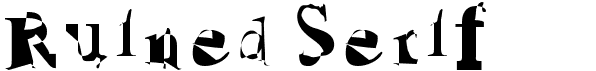 preview image of the Ruined Serif font