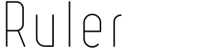 preview image of the Ruler font
