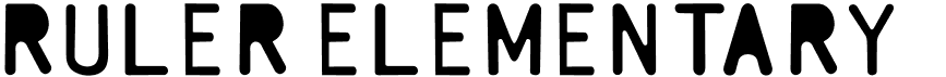 preview image of the Ruler Elementary font