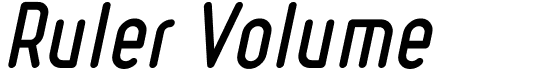 preview image of the Ruler Volume font
