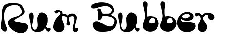 preview image of the Rum Bubber font