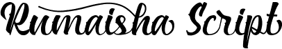 preview image of the Rumaisha Script font