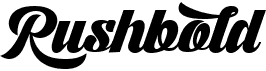 preview image of the Rushbold font