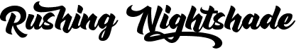preview image of the Rushing Nightshade font
