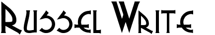 preview image of the Russel Write font