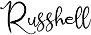 preview image of the Russhell font