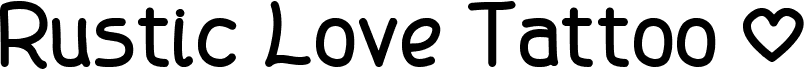 preview image of the Rustic Love Tattoo font