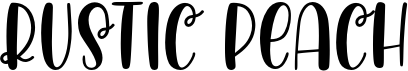 preview image of the Rustic Peach font