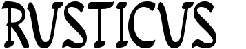 preview image of the Rusticus STD font