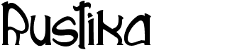 preview image of the Rustika font
