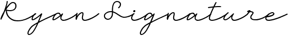 preview image of the Ryan Signature font