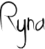 preview image of the Ryna font