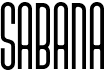 preview image of the Sabana font