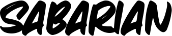 preview image of the Sabarian font