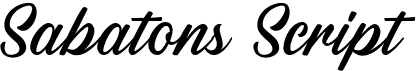 preview image of the Sabatons Script font