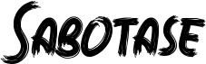 preview image of the Sabotase font