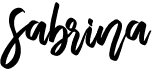 preview image of the Sabrina font