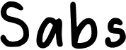 preview image of the Sabs font