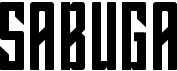 preview image of the Sabuga font