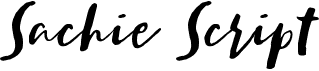 preview image of the Sachie Script font