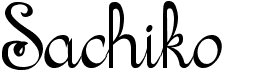 preview image of the Sachiko font