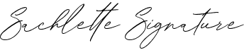 preview image of the Sachlette Signature font