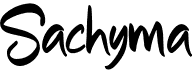 preview image of the Sachyma font