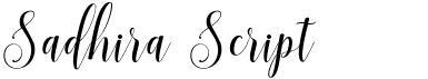 preview image of the Sadhira font