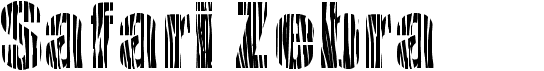 preview image of the Safari Zebra font