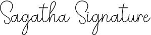 preview image of the Sagatha Signature font