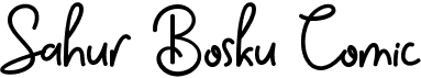 preview image of the Sahur Bosku Comic font