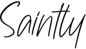 preview image of the Saintly font