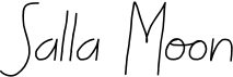 preview image of the Salla Moon font