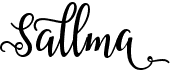 preview image of the Sallma font