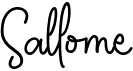 preview image of the Sallome font
